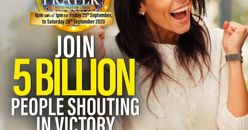 The ‘Global Day of Prayer’ with Pastor Chris is a revolutionary event one must experience in this lifetime
